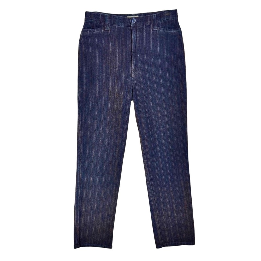 NWT‎ FDJ French Dressing High Rise L-Pocket Jeans 12 Textured Pinstripe Pants